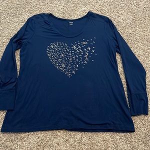 A.N.A. XXL navy blue long sleeve shirt